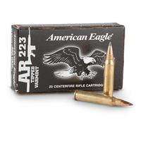 Federal American Eagle Varmint and Predator, .223 Remington, JHP, 50 ...