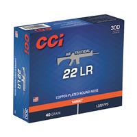 CCI AR Tactical, .22LR, Copper Plated LRN, 40 Grain, 300 Rounds