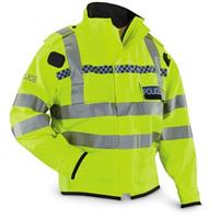 【USED】British Police Gore-tex coat USA British Police Hi-vis GORE-TEX® Rain Jacket, Used
