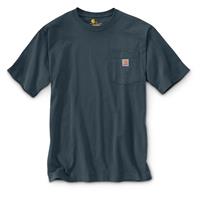 Carhartt Men's Workwear Pocket Short Sleeve Shirt, Bluestone