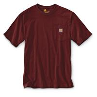 Carhartt Men's Workwear Pocket Short Sleeve Shirt, Port
