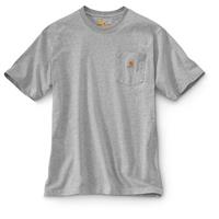Carhartt Men's Workwear Pocket Short Sleeve Shirt, Heather Grey