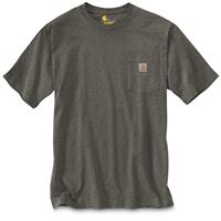 Carhartt Men's Workwear Pocket Short Sleeve Shirt, Carbon Heather