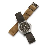 Military-Style Army Stainless Steel Watch with 2 straps