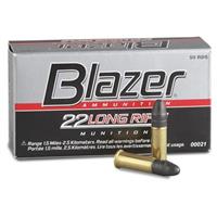 CCI Blazer, .22LR, LRN, 40 Grain, 50 Rounds