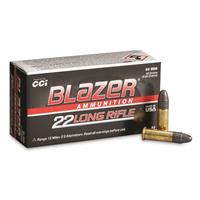 CCI Blazer, .22LR, LRN, 40 Grain, 50 Rounds