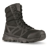 Reebok Men's 8" Dauntless Ultra Light Side-zip Tactical Boots, Black