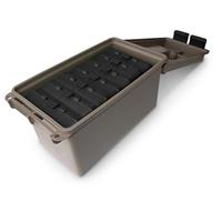 Molded, hinged, O-ring sealed and water-resistant