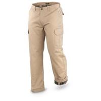 pants lined cargo stanley flannel khaki insulated overalls coveralls sportsmansguide