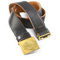Genuine leather with unique gold-tone buckle