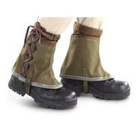 Italian Military Surplus Canvas Gaiters, New