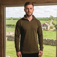 Italian Military Surplus Long-Sleeved 1/4‑ Zip Shirt