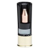 Hollow-point 325-grain slug design initiates rapid expansion upon impact