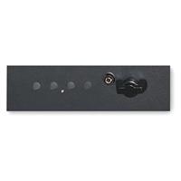 Electronic push-button lock with key override