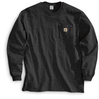 Carhartt Men's Long-sleeved Pocket T-shirt, Black