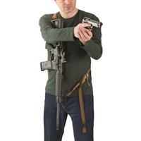 Holds tighter to your body for easy transition to and from a shooting stance, Coyote Tan