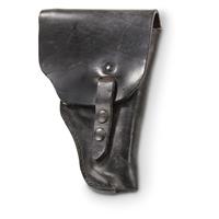Used Belgian Police Surplus Large Frame Leather Holster