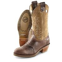 men's brown cowboy boots cheap