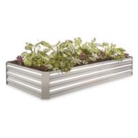 CASTLECREEK Large Galvanized Steel Planter Box