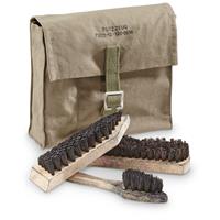 East German Military Surplus Shoe Cleaning Kits, 3 Pack, Like New
