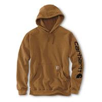 Carhartt Men&#039;s Signature Sleeve Logo Midweight Hooded Sweatshirt