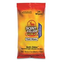 Scent Killer Gold Field Wipes, 24 Count