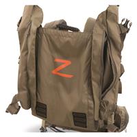 Wing pockets with zipper