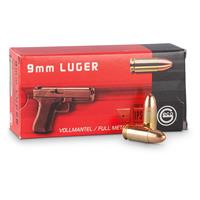 GECO, 9mm Luger, FMJ, 115 Grain, 500 Rounds GECO, 9mm Luger, FMJ, 115 Grain, 500 Rounds