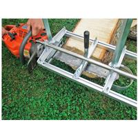 Attaches to chainsaw bar