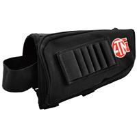 Battery holder for rifle stock