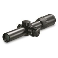 Styrka ST-95006 S7 Series 1-6x24 Illuminated Plex SF Riflescope, Black