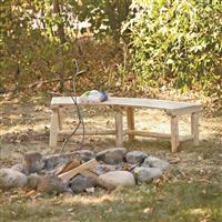 8 Benches placed end to end create a full circle
