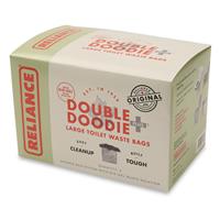 Reliance Double Doodie Plus Camping Toilet Bags, 6 Pack