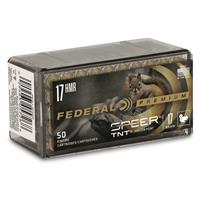 Federal Premium Varmint &amp; Predator, .17 HMR, Speer TNT HP, 17 Grain, 50 Rounds