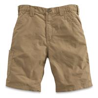 Carhartt Men's Canvas Work Shorts, Dark Khaki