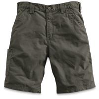 Carhartt Men's Canvas Work Shorts, Fatigue