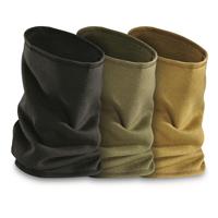 U.S. Military Surplus Fleece Neck Gaiters, 3 Pack, New