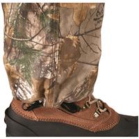 Drawcord ankle cuffs for cinching around boots