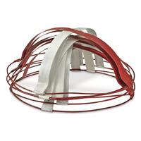 Bright Red/White color for easy visibility