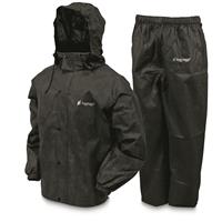 Frogg Toggs Men's Waterproof All Sport Rain Suit, Black/Black