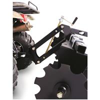 Turn the crank to lift and lower