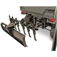 Can be used with scrape blade to smooth out broken ground