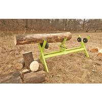 V-shaped log cradle to secure various logs