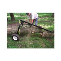 Raises logs to prevent cutting into the dirt