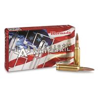 Hornady, American Whitetail, 6.5 Creedmooor, InterLock SP, 129 Grain, 20 Rounds