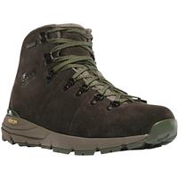 Danner Mountain 600 4.5in Men's Suede Waterproof Hiking Boots, Dark Brown/Green