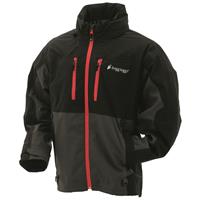 frogg toggs Men's Waterproof Pilot II Guide Jacket, Black/Gray