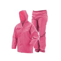 frogg toggs Kids' Waterproof Ultra Lite Rain Suit, 2 Piece, Pink