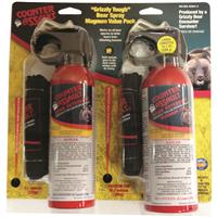 Value Pack includes 2 canisters of bear spray and 2 holsters