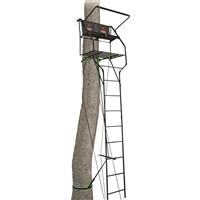 Primal Tree Stands Double Vantage Deluxe 18  Two-Man Ladder Tree Stand with Jaw and Truss System